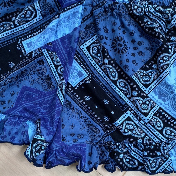 Flowers by Zoe smocked ruffle trim shorts romper - Picture 11 of 11